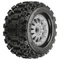 Pro-Line 10125-26 Badlands MX28 2.8 Mounted Tires F-11 Gray Wheels: Rustler