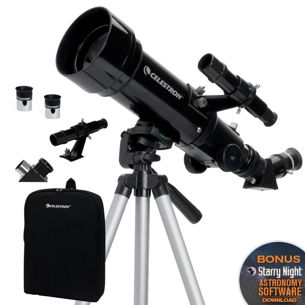 Celestron 21035-FINAL Travel Scope 70 Portable Refractor Telescope w/ Tripod & Backpack (Copy)