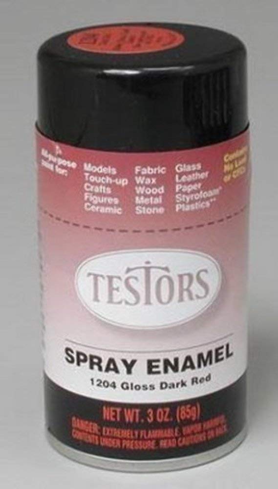 Testors 1204T Spray 3oz Dark Red