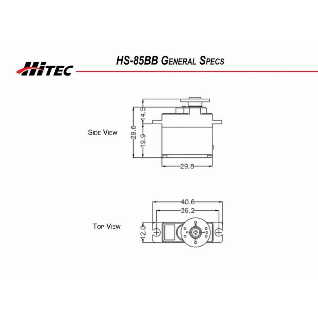 Hi-Tec Micro x Mini Servo, Analog, Genuine Japanese Product