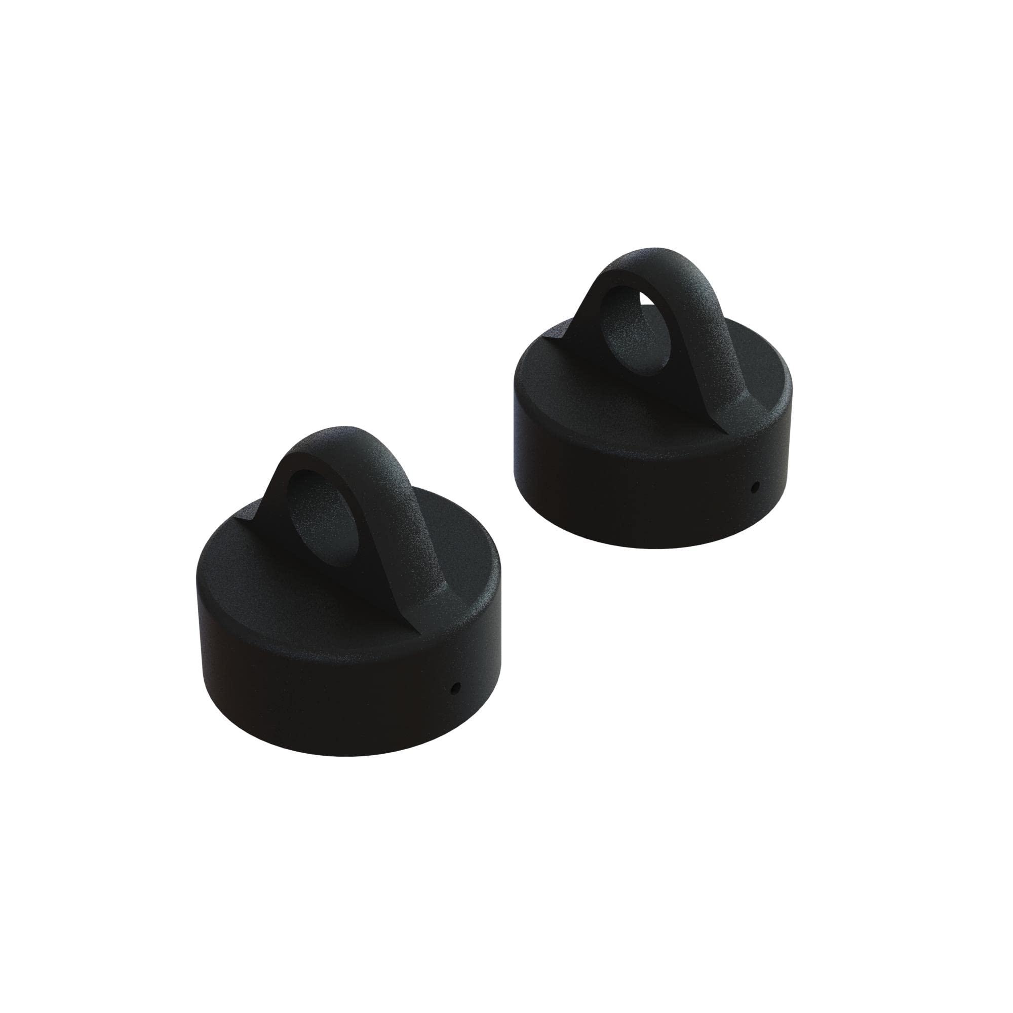 Arrma 330768 Aluminum Shock Cap (Black) (2)