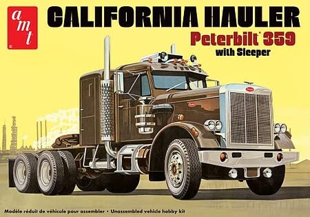 AMT 1327 1/25 Peterbilt 359 California Hauler w/Sleeper