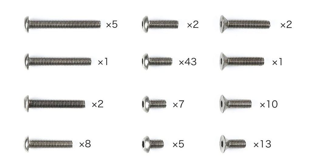 Tamiya 47509 XM-01 Titanium Screw Set