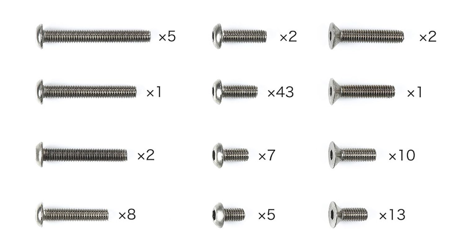 Tamiya 47509 XM-01 Titanium Screw Set