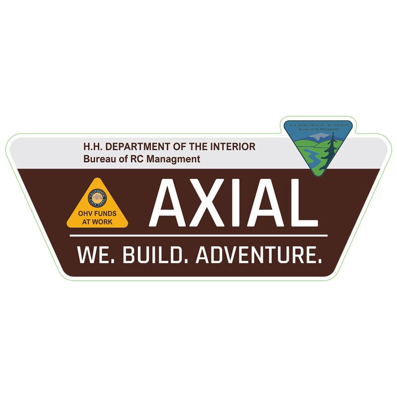 Axial LOSSTK2 Axial Bureau of RC Management Sticker