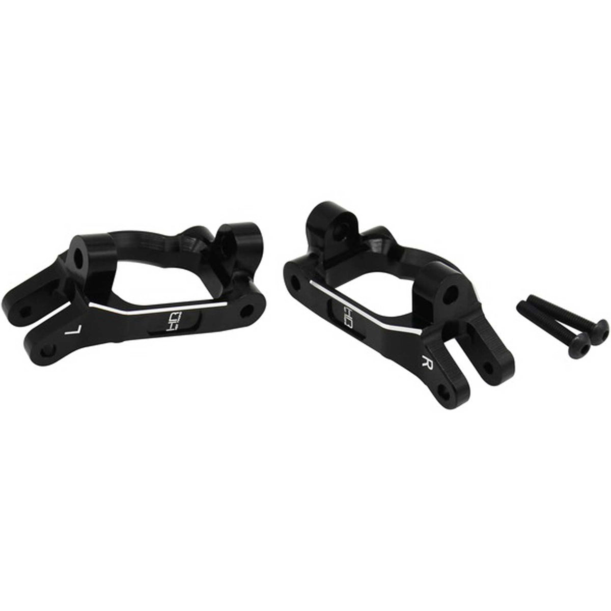Hot Racing LSRR1901 Black Aluminum Front C-Hub Set: Super Rock Rey