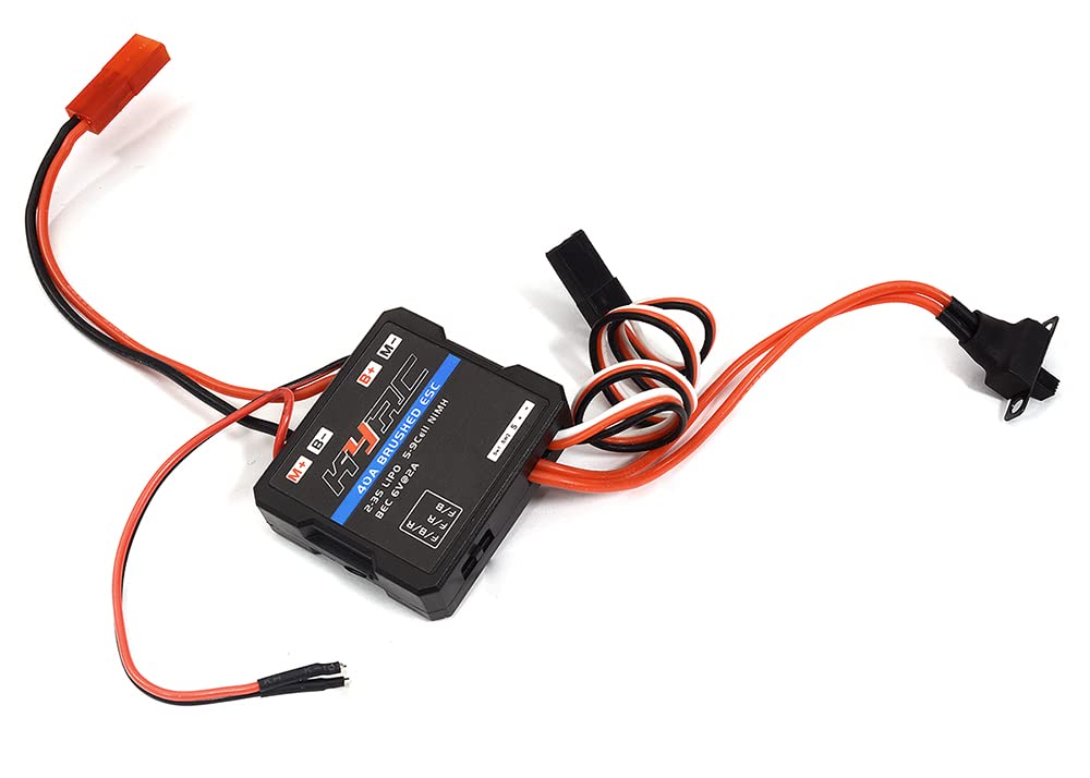 Integy C32608 40A Forward, Brake & Reverse ESC Brush Type for Axial 1/24 SCX24 Rock Crawler