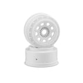 J-Concepts 3421W 9-shot 17mm Hex SCT Tire Wheel, White 2pc