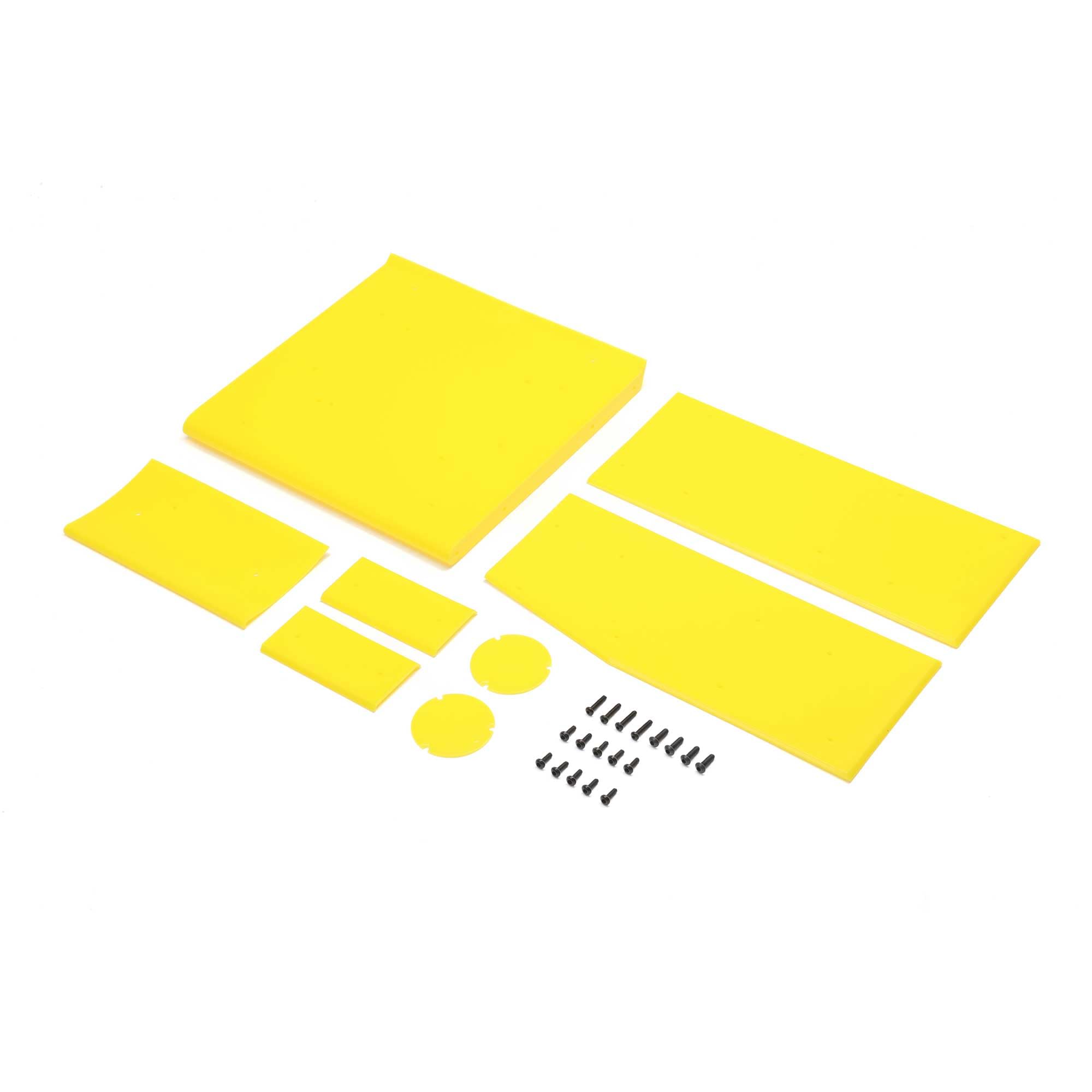 Losi LOS-2855 Wing Panel Set, Yellow: 22S Sprint