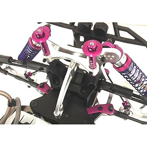 Hot Racing HF201M07 Purple Aluminum Swivel Spring Loaded Body Posts Hpi Hellfire
