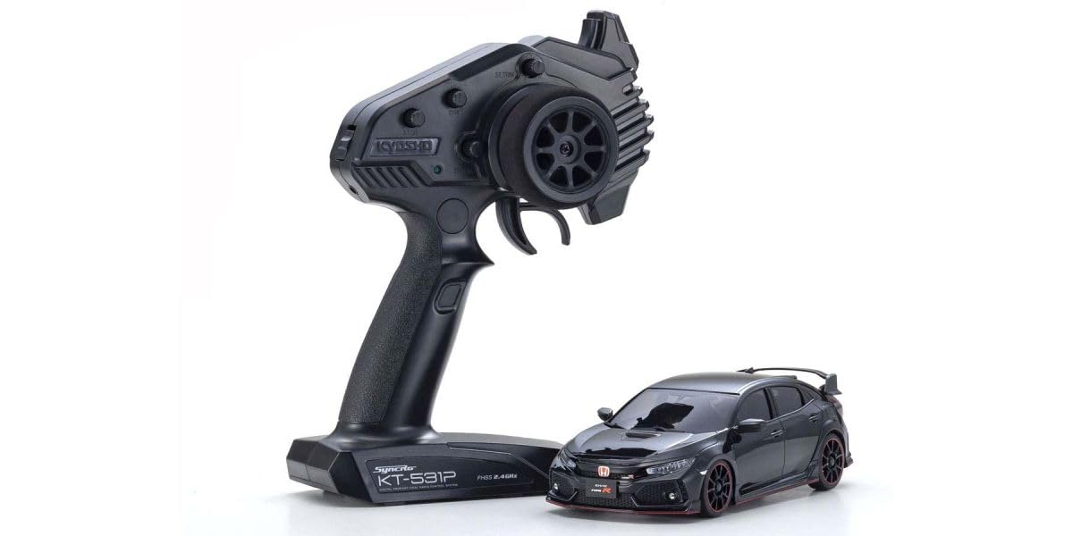 Kyosho 32613BK Mini-Z AWD Honda Civic Type R Crystal Black Pearl