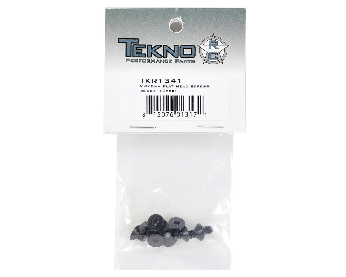Tekno 1341 M4x6mm Flat Head Screws-10pcs
