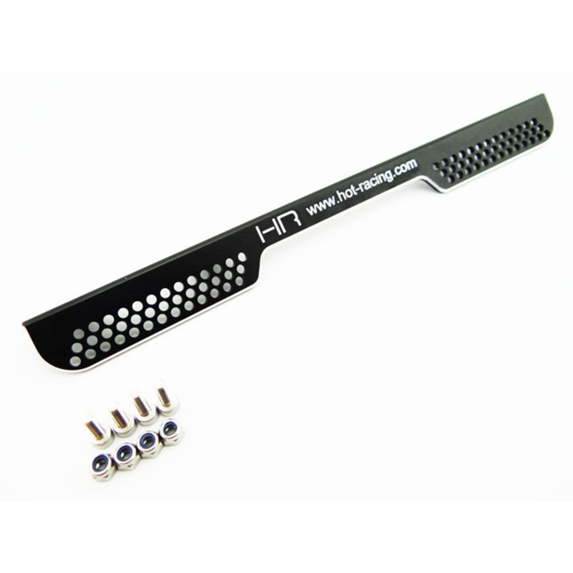 Hot Racing SPN30G CNC Rear Splash Guard Black: Traxxas Spartan