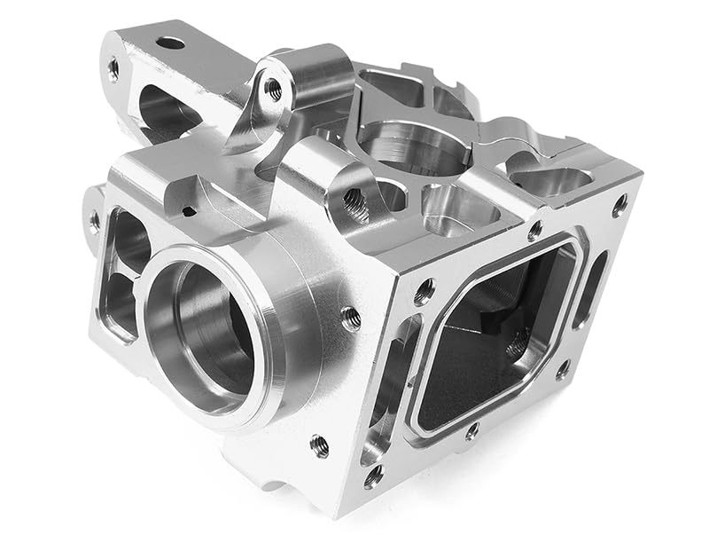 Integy C32551SILVER Billet Machined F/R Gear Box Housings for Arrma 1/5 Kraton 4X4 8S BLX