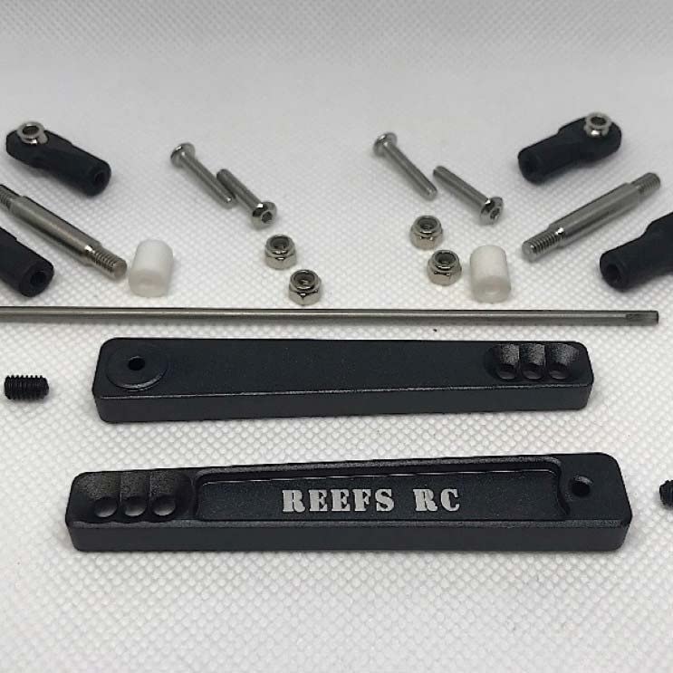 Reefs RC REEFS17 7075 Hard Anodized Aluminum Sway Bar Kit - Gray (21pcs)