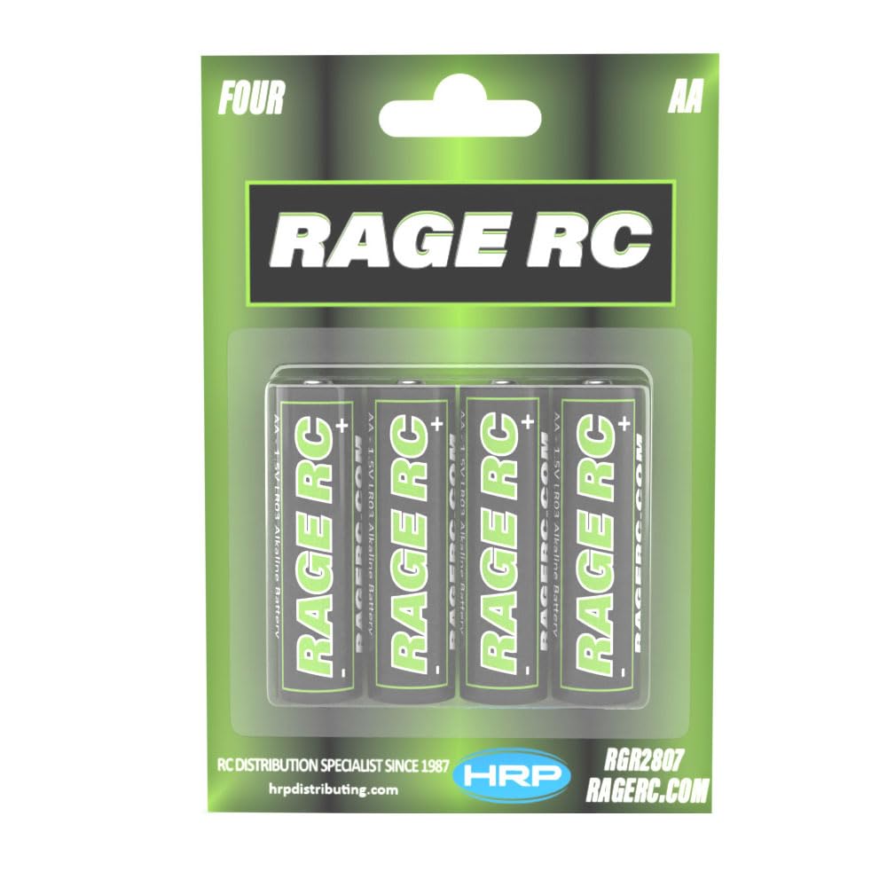 Rage R/C RGR2807 AA Alkaline Batteries (4 Pack)