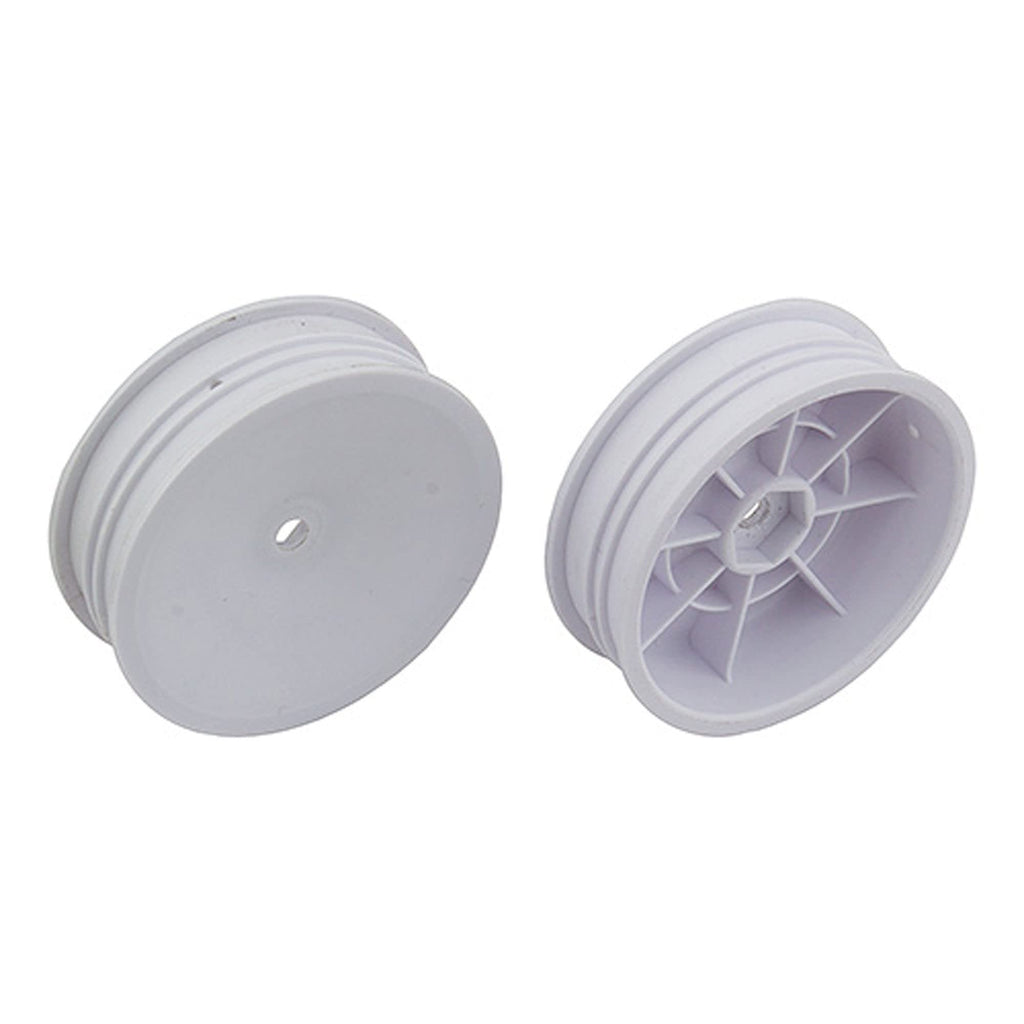 Team Associated 91757 2WD Slim Front Wheels, 2.2", 12mm hex, white