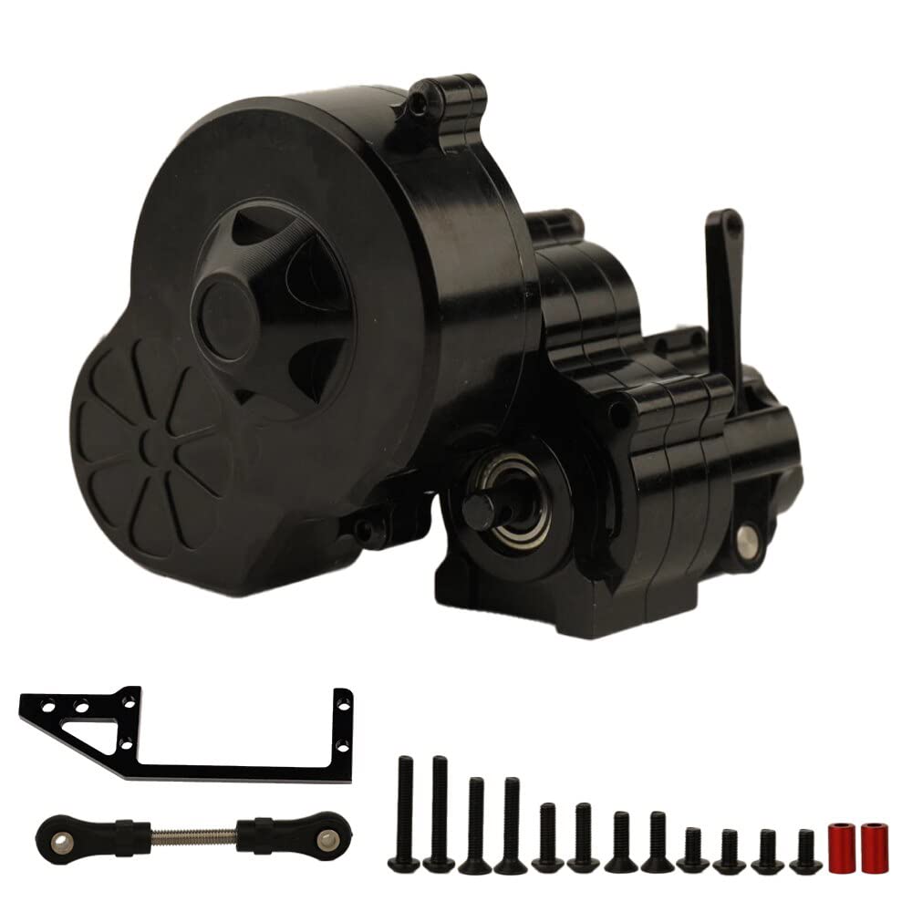 Integy C32737BLACK Alloy Machined Main Gearbox w/ Dig Unit for Axial SCX-10 & Wraith 2.2