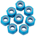 1UP Racing 870202 7075 Aluminum Locknuts, M3, Bright Blue, 8pcs