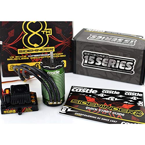 Castle Creations 010-0139-01 1/8 Sidewinder Combo ESC 1515B-2200kv Motor