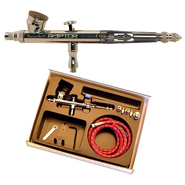 Paasche RG-3S Raptor Gravity Feed Double Action Set w/ .25, .38 and .66mm heads