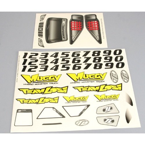Losi LOSB8204 Sticker Sheet: MUG