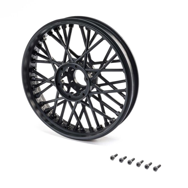 Losi LOS46000 Front Wheel Set, Black: PM-MX