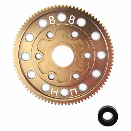 Hot Racing SCP888H Hard Anodized 88T Aluminum Spur Gear: Axial Wraith/SCX10/AX10