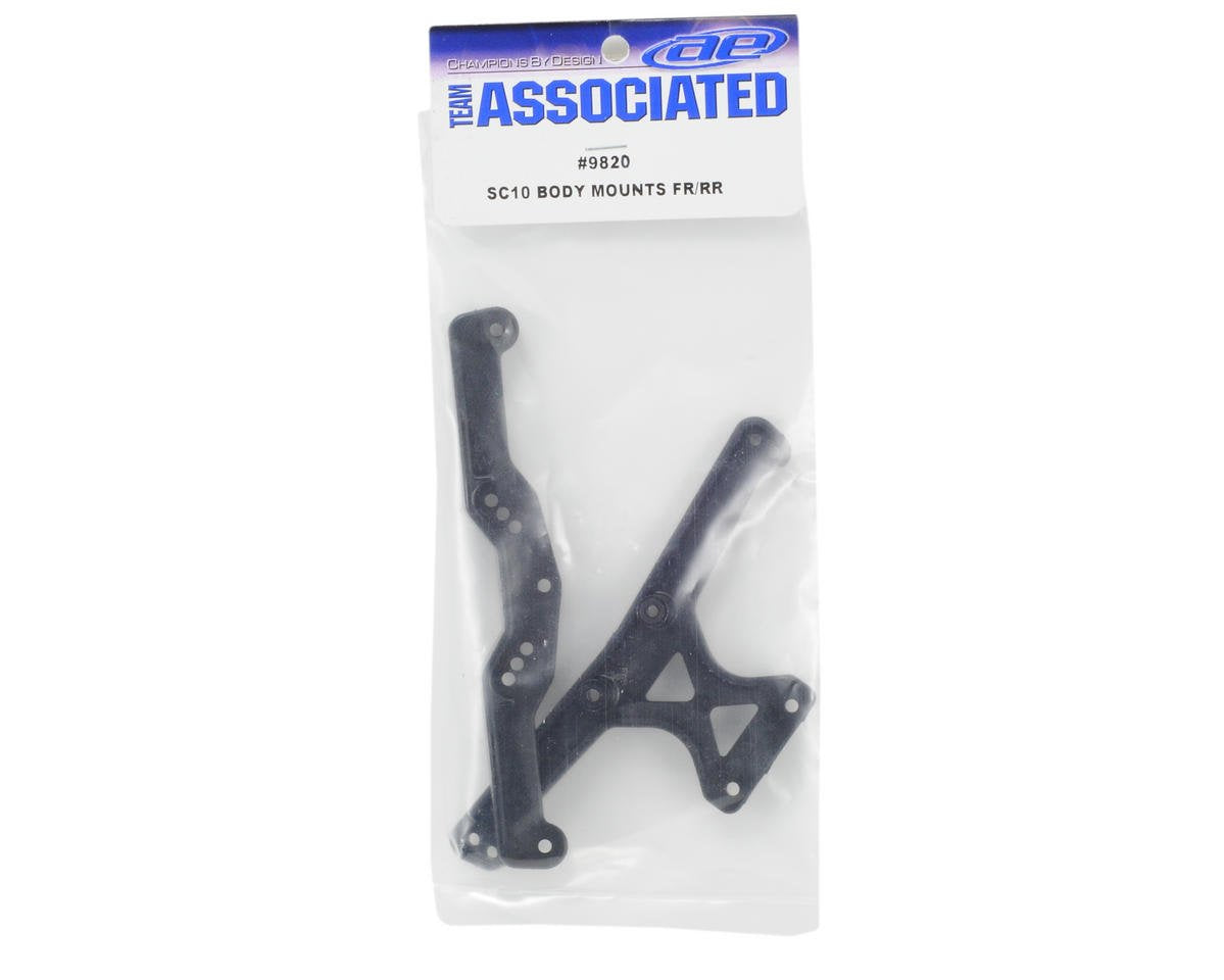 Team Associated 9820 Body Mounts, Front & Rear: SC10 2wd