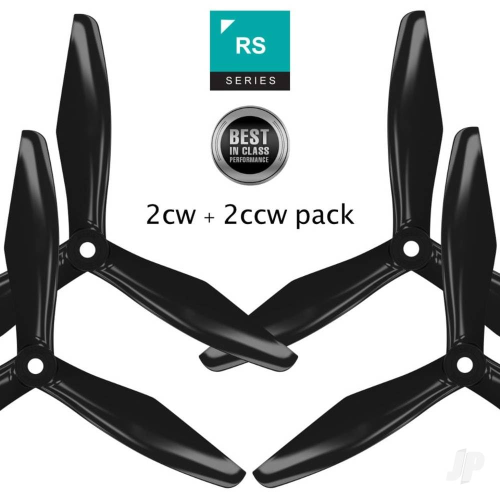 Mascot 3RS6045B RS-3blade-FPV - 6x4.5 Prop Set x4 Black