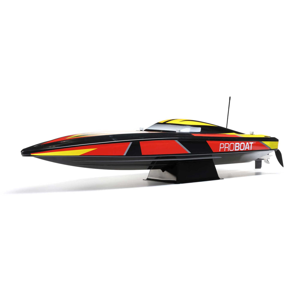 ProBoat PRB08032V2T1 Sonicwake V2 36" Brushless Deep-V Self-Righting RTR, Black