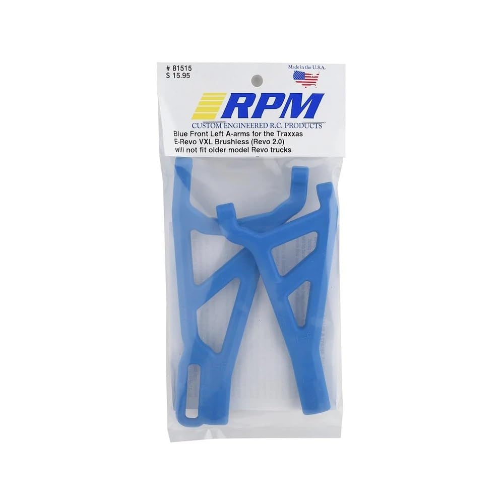 RPM 81515 Blue Front Left A-Arms for the E-Revo 2.0 Brushless Truck