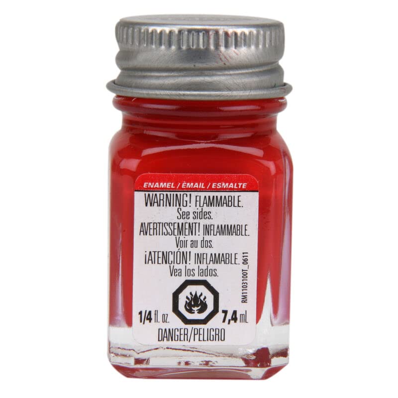 Testors 1197TT Cherry (F) Enamel Paint 1/4 oz Flat