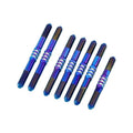 J-Concepts 28021 3.5mm Finisher Titanium Turnbuckle Set (7), Blue: Associated B74.2