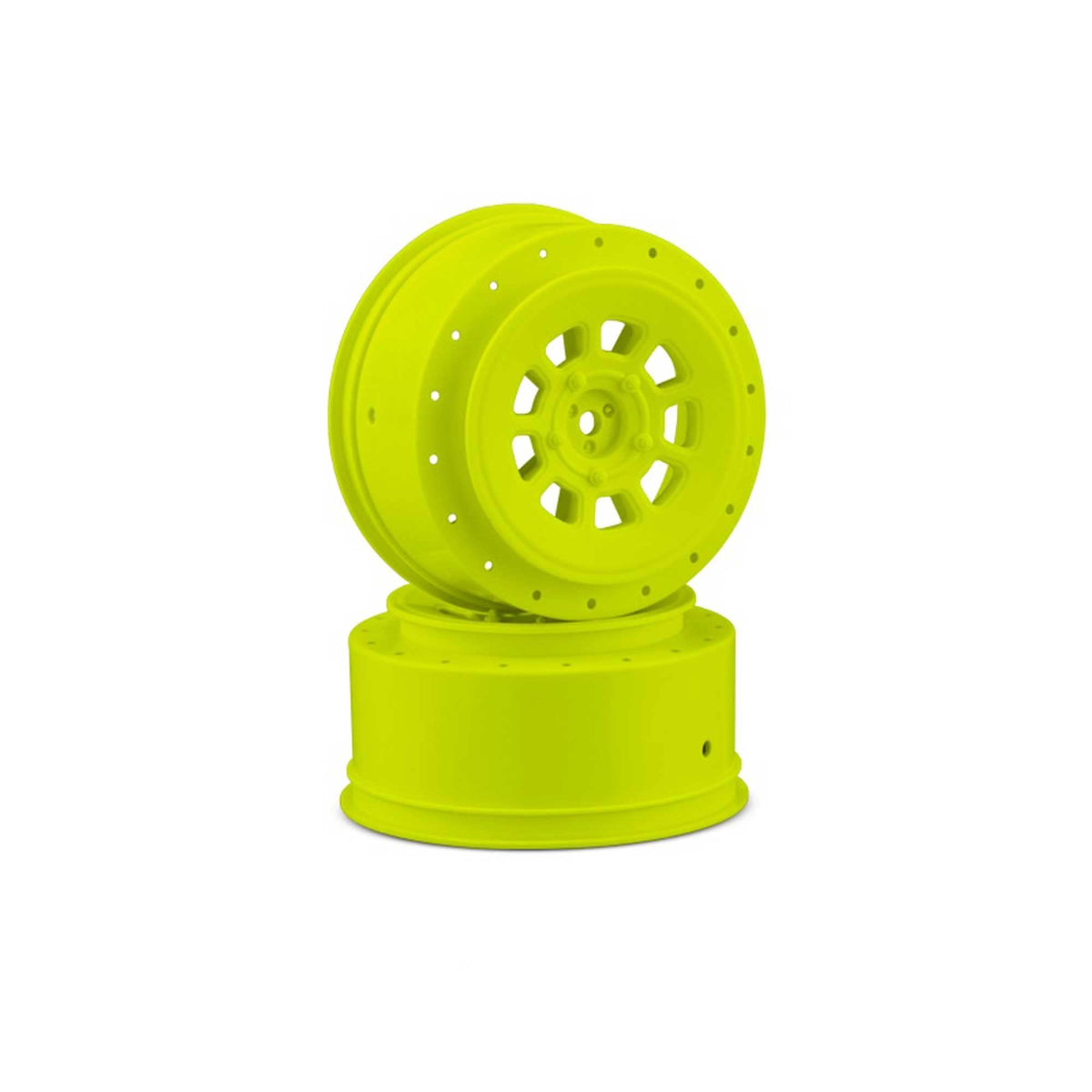 J-Concepts 3420Y 9-shot 12mm Hex 3mm Offset Wheel, Yellow 2pc