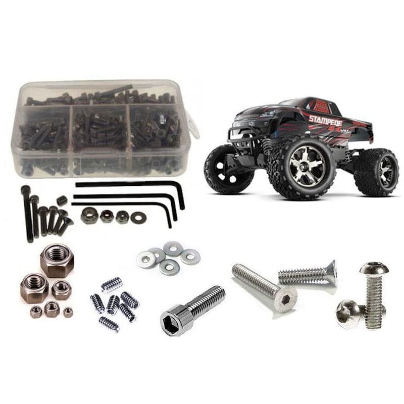 RC Screwz TRA043 Stainless Steel Screw Set: Stampede VXL 4X4 RTR