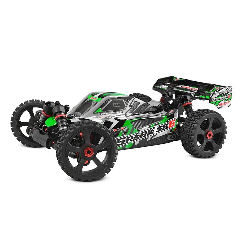 Corally 00485-G Spark XB6 1/8 6S Basher Buggy, ROLLER, Green