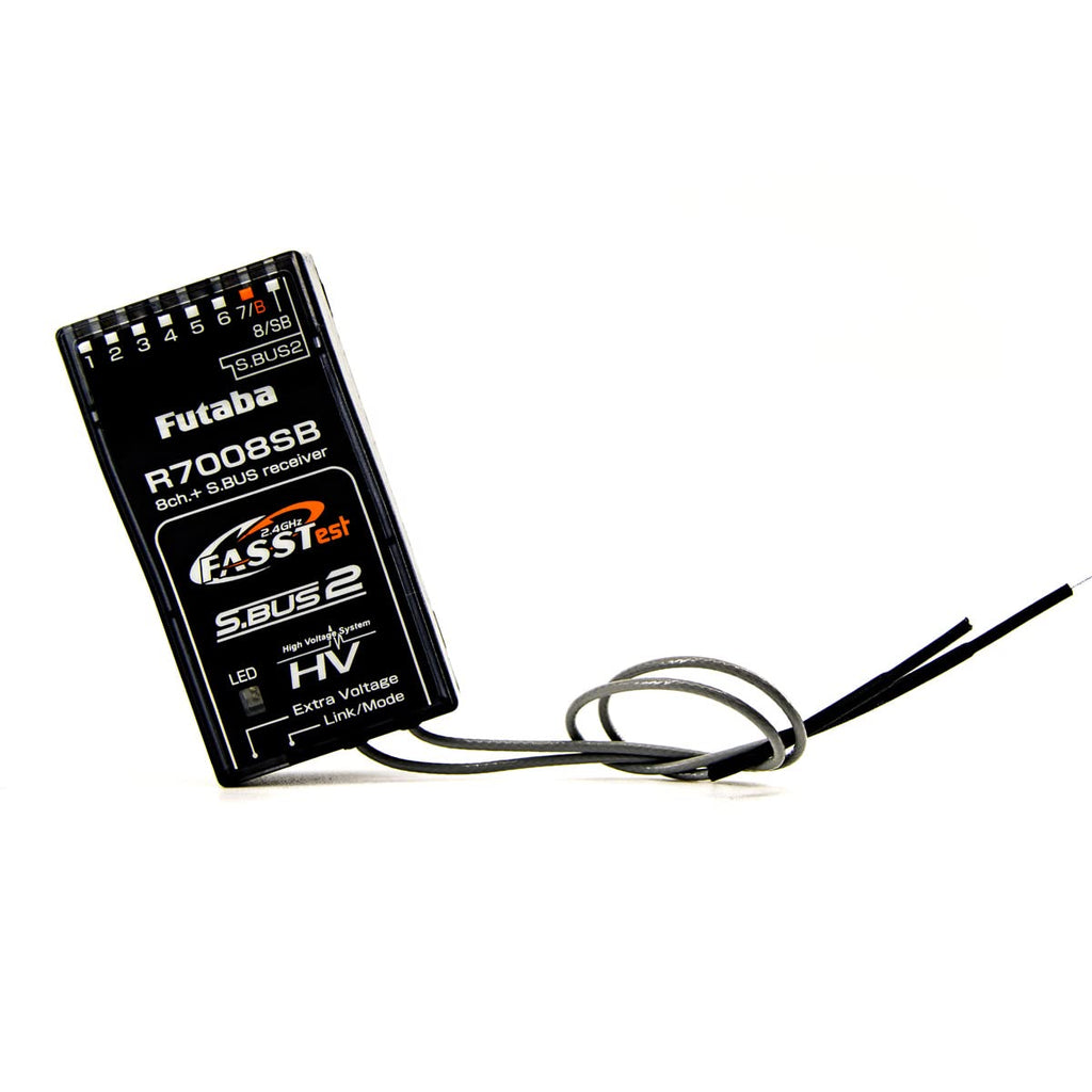 Futaba 01102203-3 R7008SB 2.4GHz FASST 8-Channel High Voltage Receiver