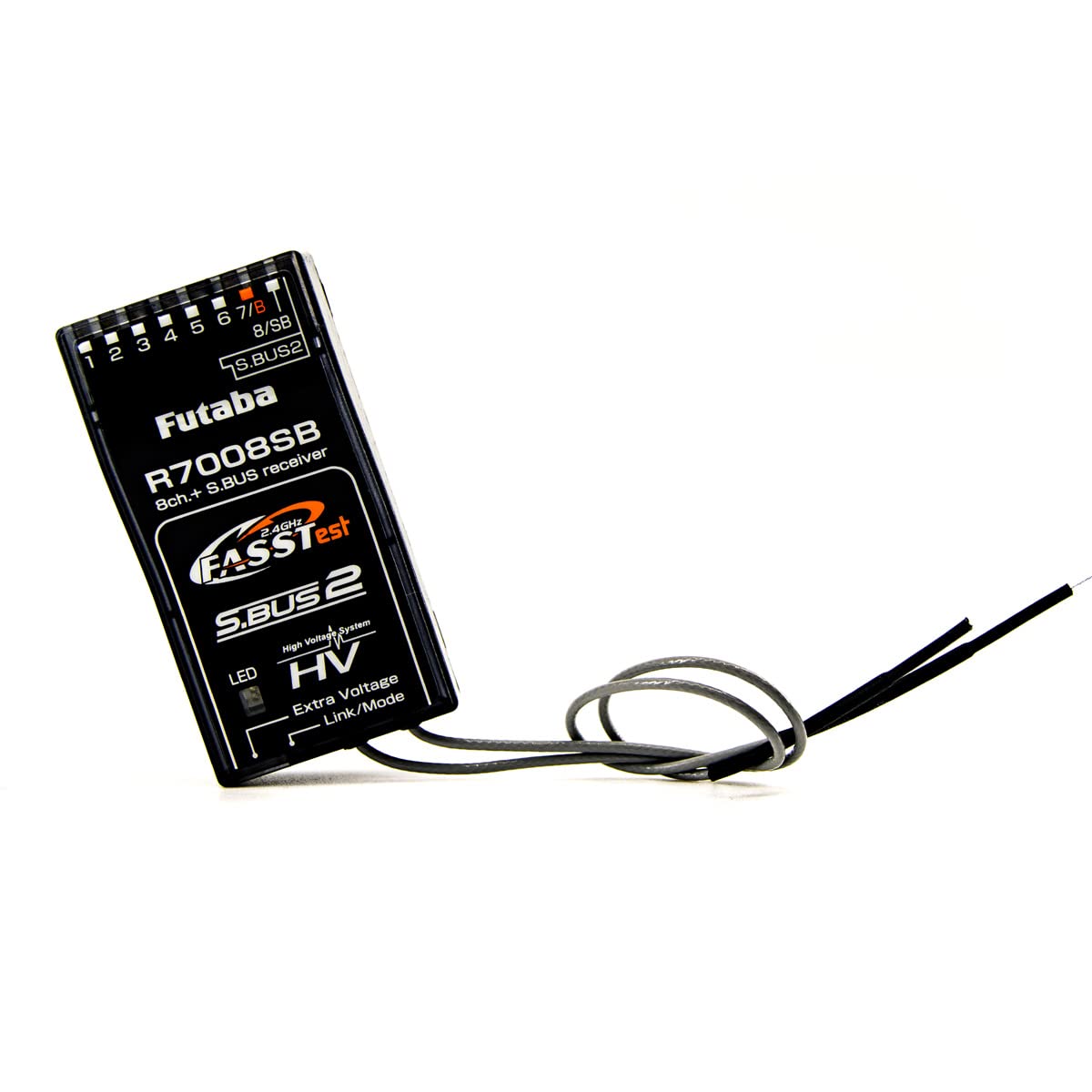Futaba 01102203-3 R7008SB 2.4GHz FASST 8-Channel High Voltage Receiver
