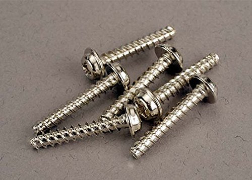 Traxxas 3289 Screws, 3x18mm Washerhead Self-Tapping (6)