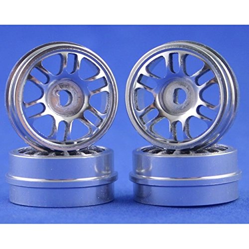 Hot Racing EXM45615 Radio Shack Xmods Split 6-spoke Silver Aluminum Wheels