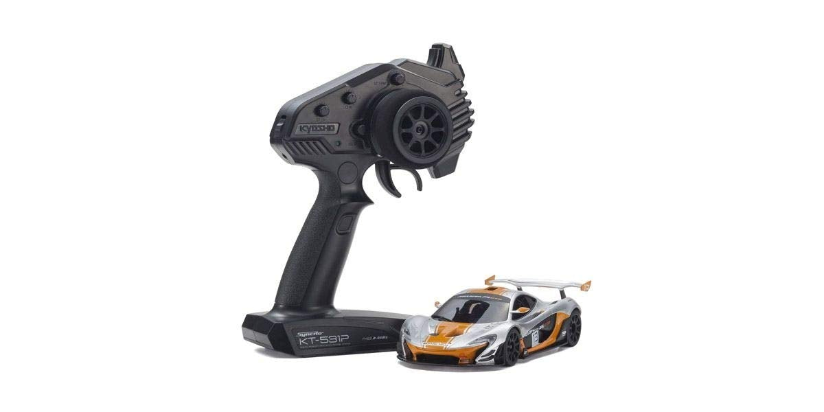 Kyosho 32324SO-B MINI-Z McLaren P1 GTR Silver/Orange MR-03 RWD RTR