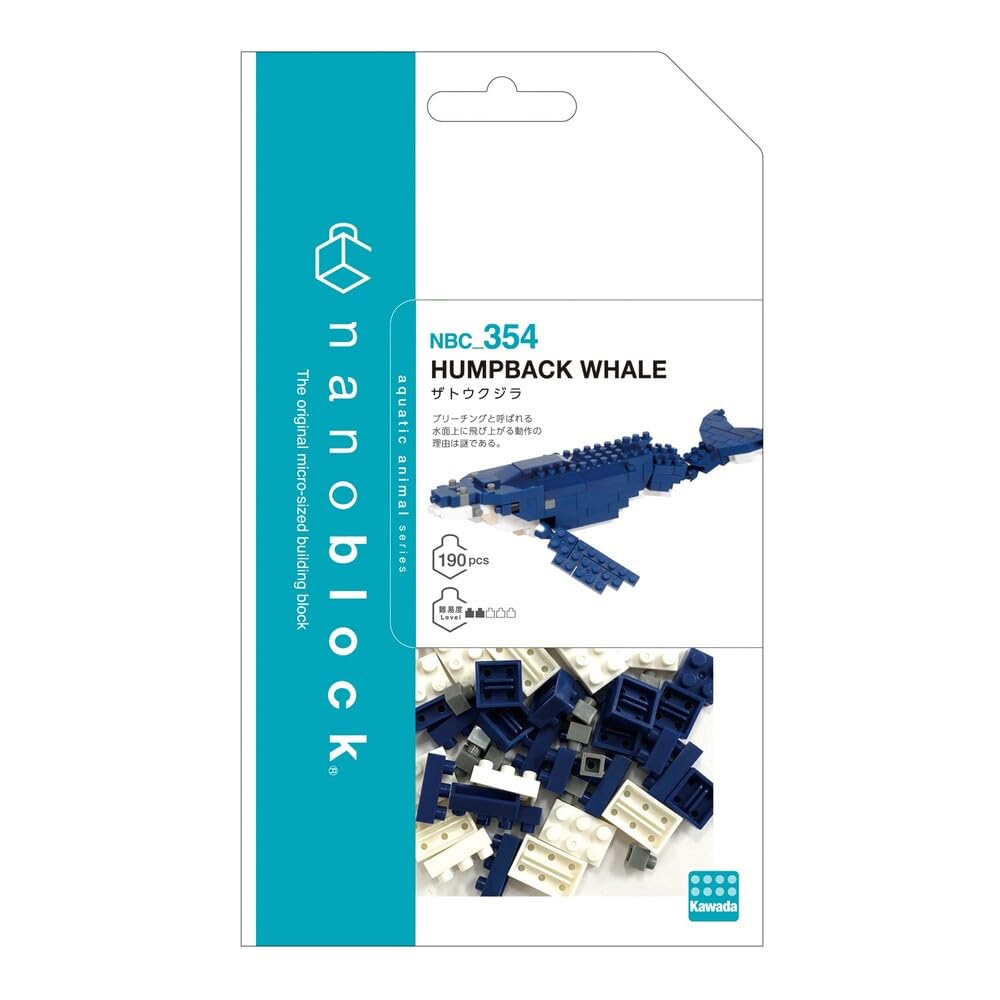 Nanoblock 22156 Humpback Whale "Sea Friends", Nanoblock Collection Series