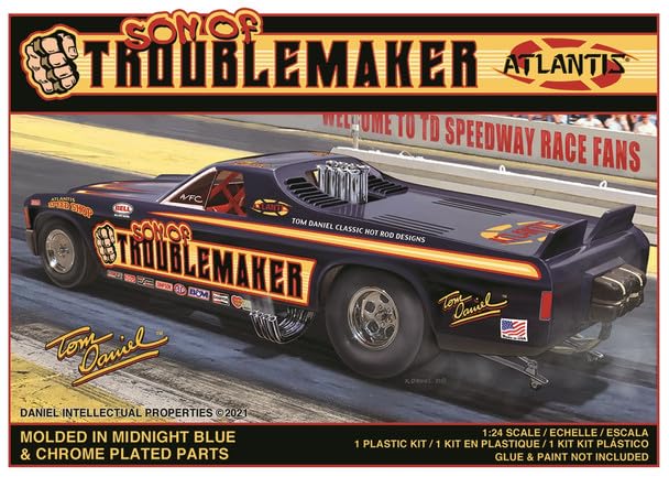 Atlantis M2204 Son of Troublemaker Chevy El Camino Funny Car 1:25 Model Kit