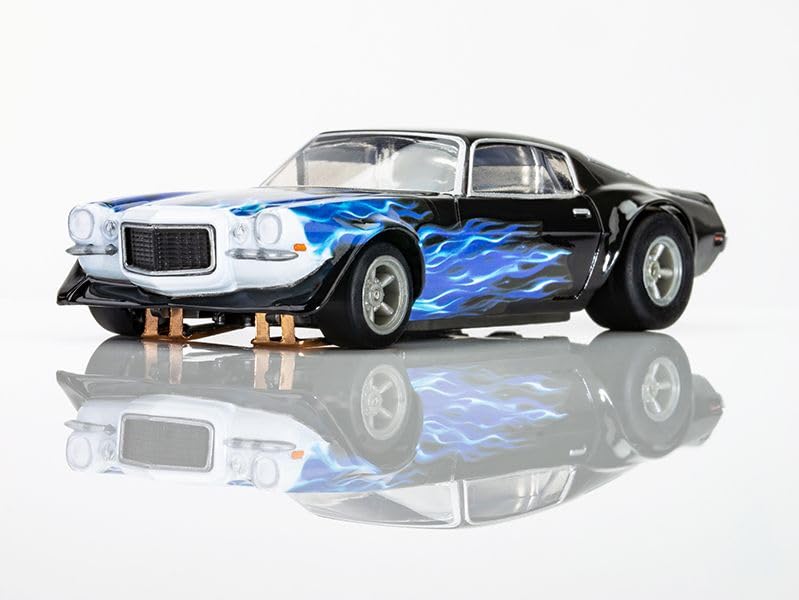 AFX Racing 22046 Camaro 1973 Wildfire Black/Blue HO Scale Slot Car