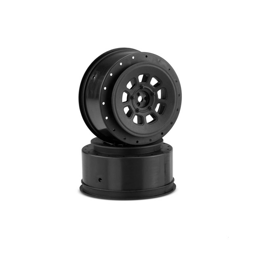 J-Concepts 3420B 9-shot 12mm Hex 3mm Offset Wheel, Black 2pc