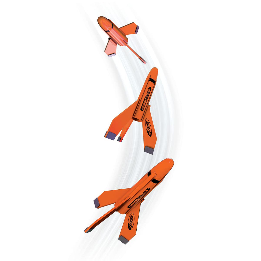 Estes 7295 Orange Bullet Designer Model Rocket Kit, Intermediate