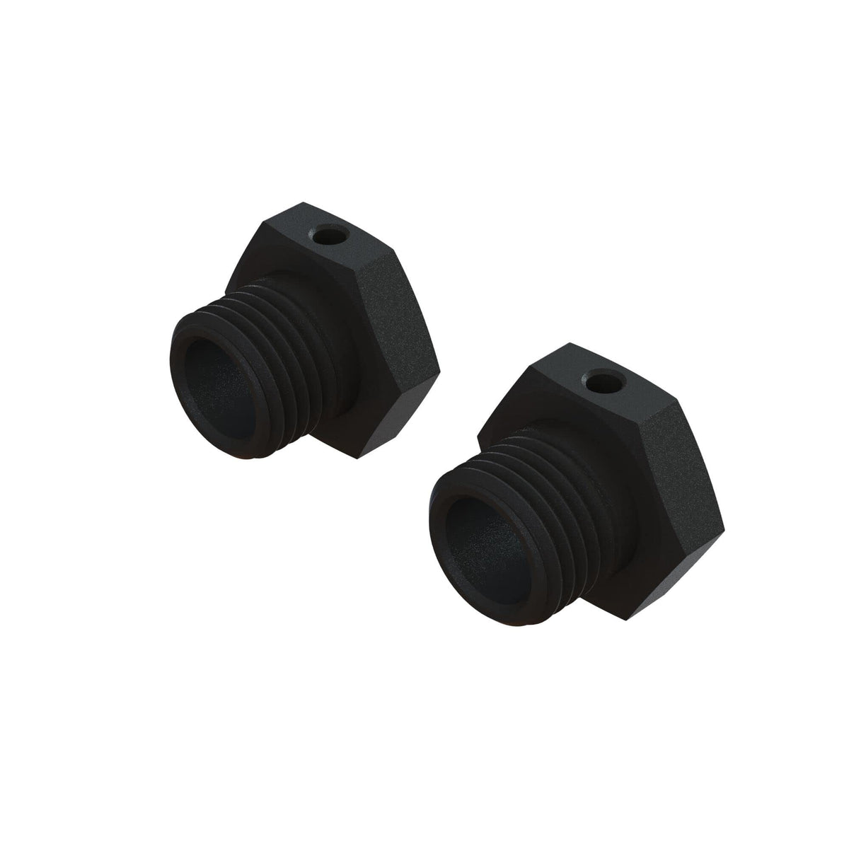 Arrma 311067 Aluminum Wheel Hex 17mm - 14.6mm Thick, Black (2)