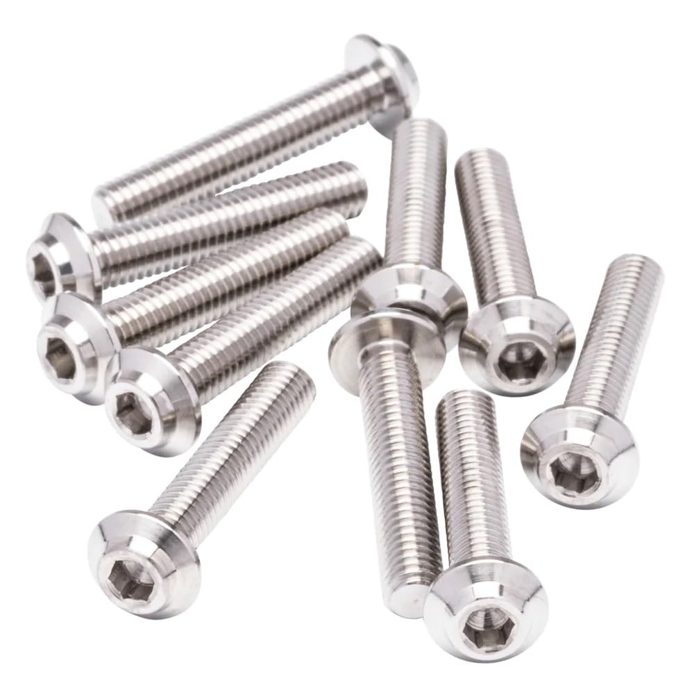 1UP Racing 720016 Pro Duty Titanium LowPro Screws - M3x16 - 10pcs