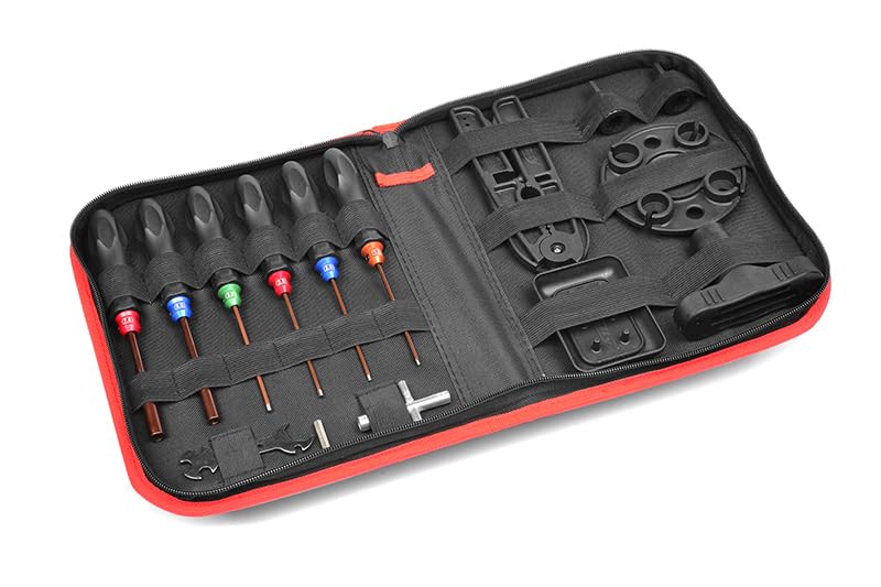 Corally 16250 RC Car Tool Set - Includes. Tool Bag - 16pcs Total